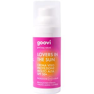 Goovi Crema Viso Solare SPF50 Lovers in the Sun - Idratazione e Protezione Molto Alta 50ml