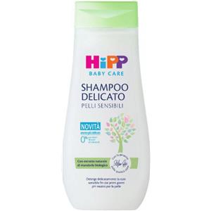 HiPP Baby Care Shampoo Delicato 200 ml - Deterge con Estratto di Mandorle Bio, pH Neutro, Ideale per Pelli Sensibili