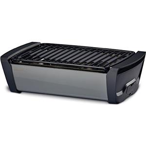 Enders Aurora - Barbecue gas portatile - Grill barbecue carbonella - Griglia a gas da esterno - Griglia barbecue a bassa emissione di fumo - Griglia da tavolo con ventola elettronica - Grigio #1364