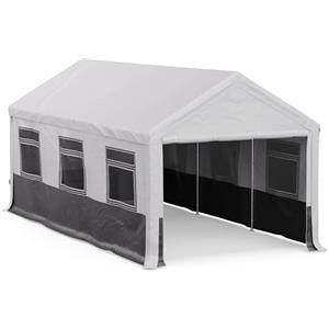 blumfeldt Gazebo - 6x3m, Gazebo Esterno Resistente, Tetto in PE, Pareti Laterali con Finestra, Telaio in Acciaio, Facile da Montare, Protezione da Insetti, Ideale per Feste e BBQ