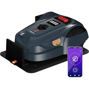 Blumfeldt GrassConnect - Robot Tagliaerba, Controllo App, Copre Fino a 1.000 m², Batteria Agli Ioni di Litio, Ricarica Automatica, Silenzioso, Sensori Pioggia & Collisione, Altezza Regolabile