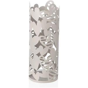 Brandani Portaombrelli Batticuore Cilindro Tortora in Metallo 21x55cm - Elegante e Romantico