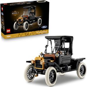 LEGO Icons Ford Model T - Modello di Auto Retrò per Adulti - Set da Collezione con Tetto in Tessuto, Ruote Alte e Parabrezza Apribile - Regalo Fai da Te per gli Appassionati di Veicoli Classici 11376
