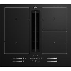 Beko HIXI 64700 UF: Piano a Induzione con Cappa Integrata, 4 Zone con 1 Sezione IndyFlex, 60 cm