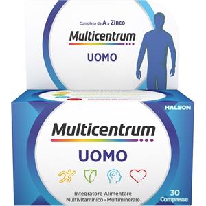 Haleon Multicentrum Uomo - Integratore Multivitaminico e Multiminerale per Uomini - 30 Compresse con Vitamina D e Magnesio