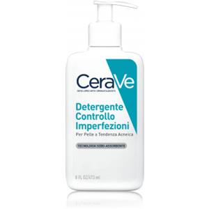 Cerave Detergente Controllo Imperfezioni Gel Schiumogeno 473ml con Acido Salicilico per Pelli Grasse e Acneiche