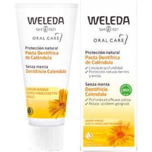 Weleda Dentifricio Calendula 75ml - Rimuove la placca, lenisce il cavo orale, senza aggredire lo smalto