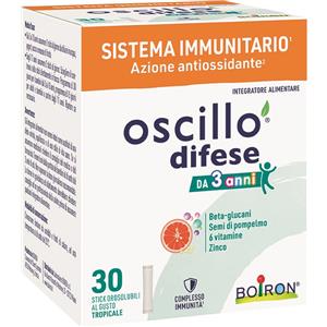 BOIRON Oscillo Difese 3 - Integratore Orosolubile per Bambini e Adulti, 30 Stick con Vitamine e Minerali