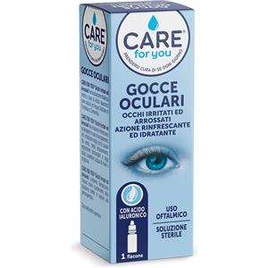 TAVOLA SpA Care For You Gocce Oculari Lubrificanti 15 ml per Occhi Irritati e Arrossati
