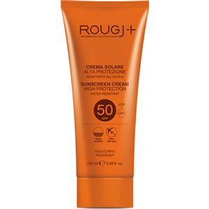 Rougj Crema Solare SPF50 100ml - Alta Protezione per Viso e Corpo, Texture Leggera e Resistente all'Acqua