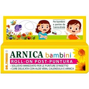 DR THEISS Roll-On Post Puntura Bambini 15 ml con Aloe Vera, Calendula e Arnica