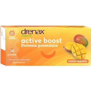Paladin Pharma Drenax Forte Active Boost - Integratore Alimentare Drenante con Betulla, Verga d'Oro, Ibisco e Ananas - 10 Flaconcini da 12 ml