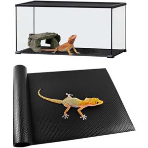 FreesKill Tappeto per rettili con substrato per terrario - Biancheria da letto per tartaruga, substrati di drago barbuto, rivestimento per terrorario per gechi leopardo, tartaruga, lucertola,