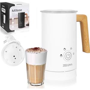 ZEEGMA MILKEE 4 in1 Montalatte Elettrico Potenza 500W, Grande Capacità 500ml, Schiumatura Fredda e Calda, Controllo Touch, Design Elegante, Facile Pulizia, Cappuccino, Latte Perfetti, ecc