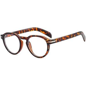 LJCZKA Occhiali Luce Blu Rotondi per Uomo Donna Retro Unisex Occhiali Anti Luce Blu Lenti Trasparenti Occhiali da Vista Anti Affaticamento Migliorano il Sonno per Computer Gioco Lettura (Leopardo)