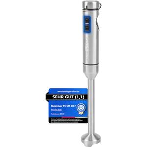 Profi Cook Frullatore a immersione ProfiCook® 1000 W | gambo extra lungo | funzione Ice Crush | frullatore con lama a 4 lame | adatto anche per cibi caldi | frullatore a immersione | PC SM 1317
