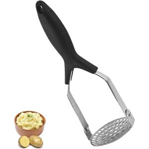 HBYMYDA Schiacciapatate Acciaio Inox Professionale Schiaccia Patate Schiacciapatate Manuale per Purea di Patate, Marmellata, Verdura, Frutta