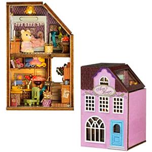 CUTEROOM Kit in miniatura per bambole in legno fai da te per la casa, modello e tutti i mobili (Ava's House)