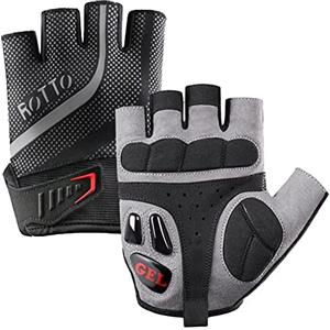 ROTTO Guanti MTB Guanti Bici Senza Dita per Uomo Donna con Gel e Imbottitura SBR