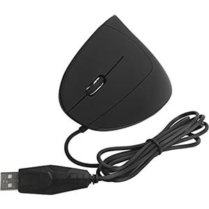 Agatige Mouse Ergonomico, Mouse Sinistro Cablato, Ergonomia Verticale, Mouse Regolabile Dpi a 3 velocità, Adatto per Win8/10(Left Hand Wired)