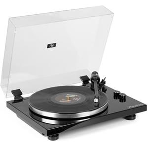 Audizio Toledo Premium Giradischi Bluetooth - Giradischi 33/45 giri/min, lettore in vinile con pickup di alta qualità - Record Player con preamplificatore