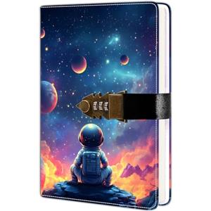 HwxBen Diario Segreto Ragazzo, Regalo per Bambini 7 8 9 10 11 12 13 14 Anni, con Blocco a 3 Cifre, Proteggi i Tuoi Pensieri, Idea Regalo Halloween Natale Compleanno, Quaderno A5 Cancelleria