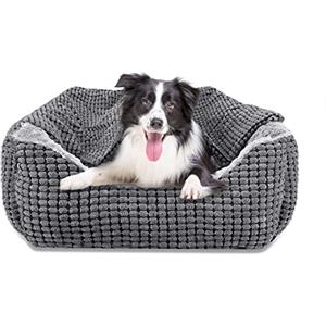 JOEJOY Cuscino Grande, Cuccia Interno, Lavabile, Antiscivolo, per Cane di Piccola, Media e Grande Taglia, Gatto, M (76x61x23cm)