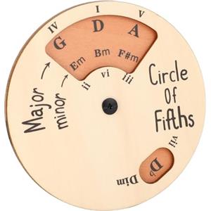 RiToEasysports Strumento per Melodia in Legno, Scale di Accordi del Cerchio della Quinta Ruota per Chitarra, Basso, Pianoforte, Violino, Musicisti, Cantautori