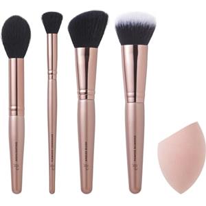 e.l.f. Full Face Makeup Brush & Sponge Set, accessori per correttore, polvere, highlighter, brush e altro, realizzati con setole sintetiche, prodotto vegano e non testato sugli animali