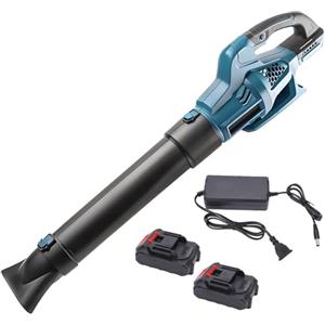 AKIZA Soffiatore Professionale 6 Velocità Batterie 88V Soffiatore di foglie elettrico senza fili Cura del Giardino e la Rimozione di foglie e Polvere