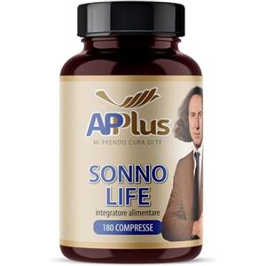 AP PLUS Mi prendo cura di te AP PLUS Sonno Life Integratore per il Sonno e il Rilassamento Naturale con Valeriana, Melissa, Camomilla e Melatonina | 90 Compresse