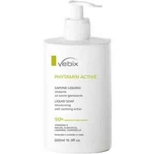 Vebix Phytamin Active - Sapone Liquido Idratante 500ml con Vitamina E e Estratti Naturali