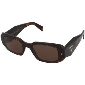 Prada PR 17WS 2AU8C1 | Occhiali da Sole Graduati o Non Graduati | Prova Online | Plastica | Rettangolari | Marrone, Havana | Adrialenti