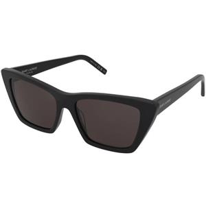 Saint Laurent SL 276 Mica 032 | Occhiali da Sole Graduati o Non Graduati | Prova Online | Plastica | Cat Eye, Ovali / Ellittici | Nero | Adrialenti