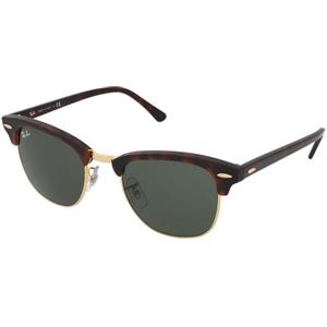 Ray-Ban Clubmaster RB3016 - W0366 | Occhiali da Sole Graduati o Non Graduati | Prova Online | Unisex | Metallo, Plastica | Browline | Marrone, Oro, Havana | Adrialenti