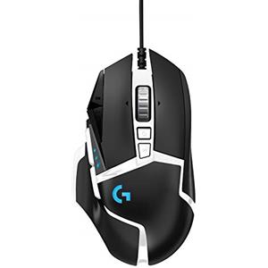 Logitech G G502 HERO Special Edition Mouse Gaming Prestazioni Elevate, Sensore HERO 25K, 25.600 DPI, RGB, Pesi Regolabili, 11 Pulsanti Programmabili, PC/Mac/Laptop - Bianco/Nero