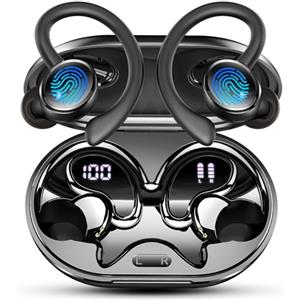 Matast Cuffie Bluetooth 5.4 Sport, 2026 Auricolari Bluetooth con 6D Bass Stereo, 50 Ore Cuffie In Ear Cancellazione Rumore ENC e 4 HD Mics, HiFi Cuffiette LED Display, IP7 Impermeabile Cuffie Senza Fili