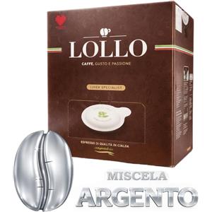 Lollo Caffè - Cialde Argento ESE 44mm - Gusto Pieno e Cremoso - Disponibili in diverse quantità