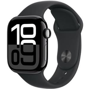 APPLE - Watch Series 10 GPS 42mm Cassa Alluminio Jet Black con Cinturino Sport Nero