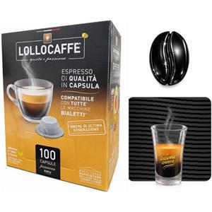 Lollo Caffè - Cialde Compatibili Bialetti Miscela Nera - Disponibili in diverse quantità
