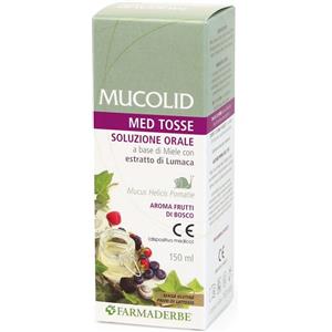 Farmaderbe Mucolid Med Tosse 150 ml - Dispositivo Medico con Miele e Estratto di Lumaca per il Benessere delle Vie Aeree