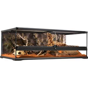 Exo Terra Terrario in Vetro con Sfondo - Large Low