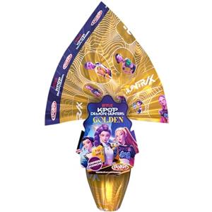 BRIGAND Uovo di Pasqua K-POP Demon Hunters Golden 250g Dolfin, Uova Cioccolato al Latte con Soprese Collezionabili, Film N°1 su Netflix