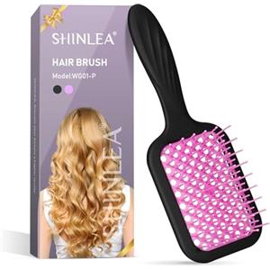 SHINLEA Spazzola Capelli Bagnati e Asciutti, Spazzola Districante per Capelli con Ventilazione a Velocità per Donne, Uomini, Bambini, Riduce le Rotture e i Grovigli