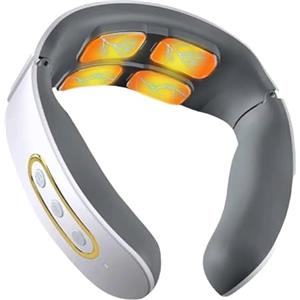 Generico Massaggiatore Cervicale Elettrico Riscaldante, Massaggiatore Collo Cervicale, Riscaldamento A Temperatura Costante, Dispositivo Ricaricabile Senza Fili Con 6 Modalità Per Il Corpo Con Calore