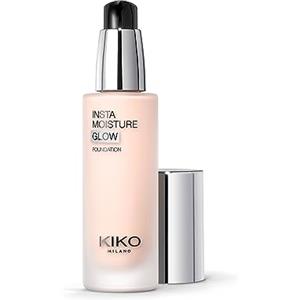 KIKO Milano Instamoisture Glow Foundation 01, Fondotinta Fluido Idratante Dal Finish Luminoso