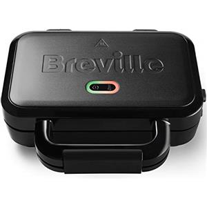 Breville Ultimate Tostapane per toast molto farciti, Tostapane per 2 fette, Piastre antiaderenti rimovibili, Acciaio inossidabile, Nero VST082X
