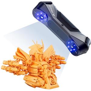 Creality Scanner 3D CR-SScan, Raptor per stampanti 3D multiriga, con tecnologia Blue & NIR, precisione 0,02 mm, tracciamento anti-agitazione, supporta oggetti da 5 a 2000 mm per Windows Mac