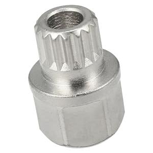 A ABSOPRO 32/16PT Dado di Bloccaggio Ruota Cava Antifurto con Chiave di Rimozione per Dado di Bloccaggio Ruota per BMW Tono Argento