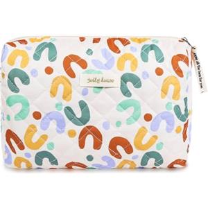 Aucuu Borsa da Toilette da Viaggio, Beauty Case da Viaggio, Borsa per Cosmetici con Lettera U, Trucco Pochette da Toilette, Trousse Trucchi Organizer per Cosmetici, per Donne e Ragazze